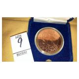 Casper Wyoming centennial bronze coin 1889-1989