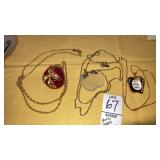 Avon lucite apple necklaces & photo apple