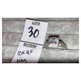 10k GF ring w/ crystals