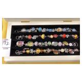 (4) Cats! Pandora style bracelets in  Lined