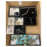 Necklaces, earrings, bracelet, Rings (Avon?)