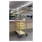 Aluminum Bakers Rack on Wheels 20.5x26x69.5