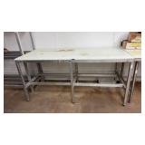 Aluminum Butcher Table  72x30x34
