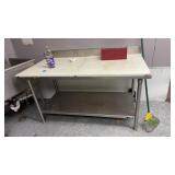 Aluminum Butcher Table 60x32x30