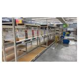 Large Metal Grocery Rack Shelving Unit ONE SIDE