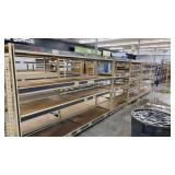 Large Metal Grocery Rack Shelving Unit ONE SIDE
