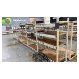 Large Metal Grocery Rack Shelving Unit ONE SIDE