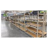 Large Metal Grocery Rack Shelving Unit ONE SIDE