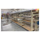 Large Metal Grocery Rack Shelving Unit ONE SIDE