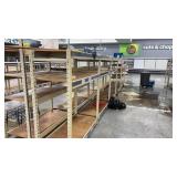 Large Metal Grocery Rack Shelving Unit ONE SIDE