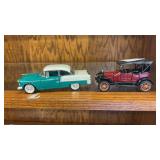Chevy Bel Air and Model T Toy Cars