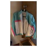 80s Womenï¿½s Neon Windbreaker Size Medium
