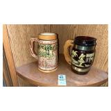 4 Assorted Beer Steins