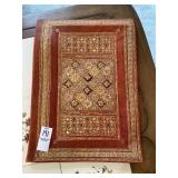 Vintage OR22 Carats leather book protector