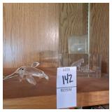 Crystal dolphin,hologram paper weights