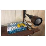 Stencil Letters and Lamp