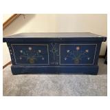 1950 Tole Painted Blanket Chest likely Swiss