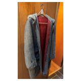 Heavy Wool Trench Coat Size Large