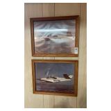 Two Vintage Plane Photos