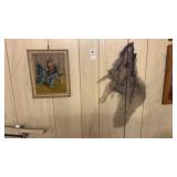 Small Painting and Indian Lake Wall Hanging