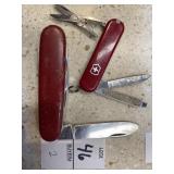 Two Victorinox Swiss Army Knives