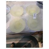 Plastic desert bowls