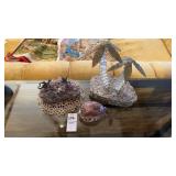 Glass Palm Trees, Dragon art and Decorative Sea