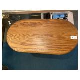 Oak table/magazine rack, 27x13x24