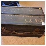 Vintage military footlocker