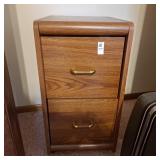 Two-drawer vertical file cabinet