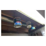 Lot of Paints Hanging on Ceiling