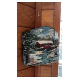 Painted Slate Bridge Wall Hanging
