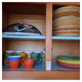 Vintage divided plates, stoyfoam koozie,Solo Cup