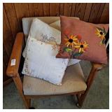 Mid-century modern Danish teak armchair,with 4