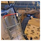Spalding rolling backpack,foldable luggage cart,