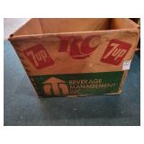 Vintage 7up & Rc cardboard carrier