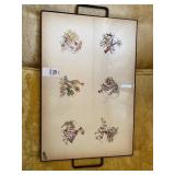 German made, ceramic and metal tray