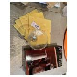 Cheese and wine plates, vacuum wine saver