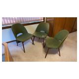 MCM Fabric Dining Chairs, 3