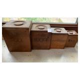 Wooden Kitchen Canisters