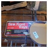 Sink front trays 14 1/4 inches,wall-mounted