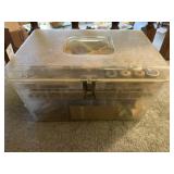 VTG Sewing Chest, threads, supplies