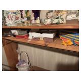 Shelf Lot of Glass Trinkets