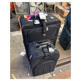 Lot of Black Luggage