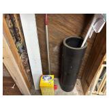 Mop, Mop Items and Black Plastic Roll