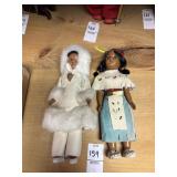Two Vintage Indian Baby Dolls