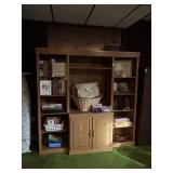 Wooden Entertainment Center NO CONTENTS