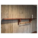 Wooden Shelf Baseball Bat Combo