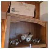 Vintage colony moon flower salad bowl set