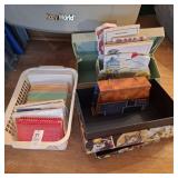 Assortment of index cards,note pads, decorative
